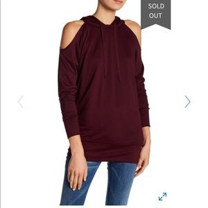 Gypsies and Moondust Cold Shoulder Hoodie